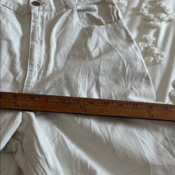 Rachel Comey White wide leg Denim with Frayed hem size 6 - Picture 8 of 10